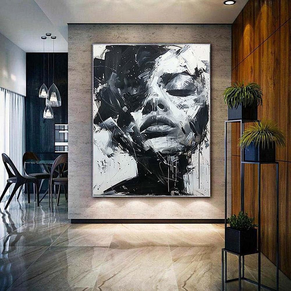 abstrakte Dame Malerei handgemalte Frau Gesicht Ölgemälde Kunstwerk Frau Leinwand Dekor handgemalte Wandkunst Frau Meer Sturm Leinwand Ölgemälde Kunst gesichtslose Porträt Malerei nackt Ölgemälde 2025 - $125.99 –P11