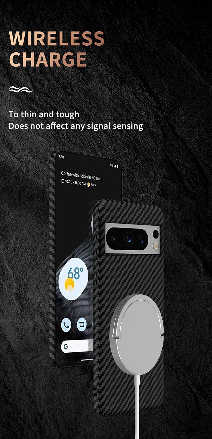 телефон Кейс для Назначение Google Pixel 8 Pro Pixel 8 Pixel 7 Pixel 7 Pro Кейс на заднюю панель со стендом Поддержка беспроводной зарядки Защита от удара ПК Металл 2025 - $20.99 –P9