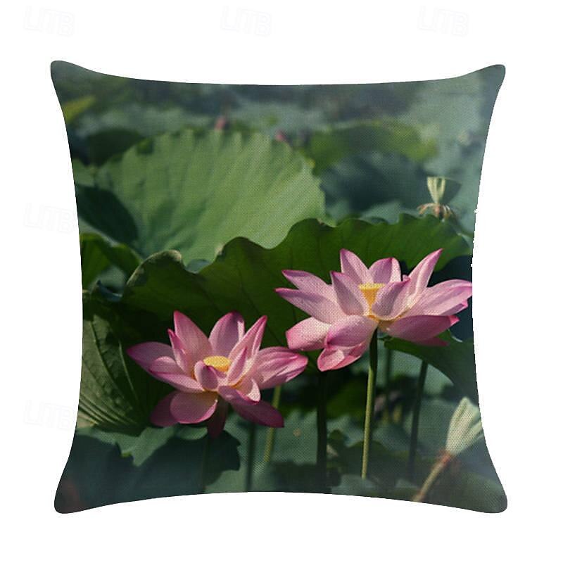 lotus pound διακοσμητικό κάλυμμα μαξιλαριών 1 τμχ μαλακή τετράγωνη μαξιλαροθήκη μαξιλαροθήκη για υπνοδωμάτιο καθιστικό καναπέ καρέκλα καναπέ 2025 - $12.99 –P4
