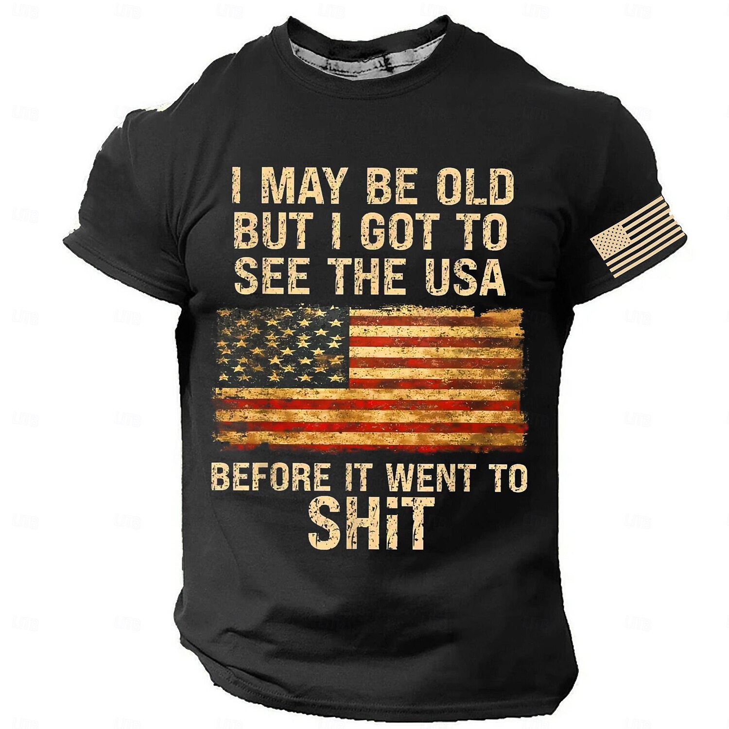 Święto Weteranów Męski Patriotyczny Weteran Amerykańska Flaga T-shirt Krótki Rękaw T-shirt 3D Druk Koszulka z Okrągłym Dekoltem Styl Uliczny Impreza Urodzinowa Ulica Czarny Niebieski Zielony Lato 2025 - $15.99 –P5