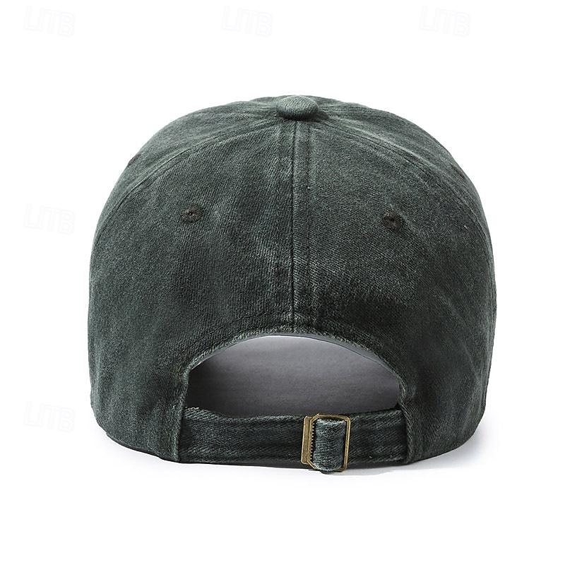 Voor heren Baseballpet Zonnehoed Trucker Hoed Zwart Wijn Katoen Geborduurd Modieus Casual Straat Dagelijks Brief Verstelbaar Zonbescherming Ademend 2026 - $7.49 –P8