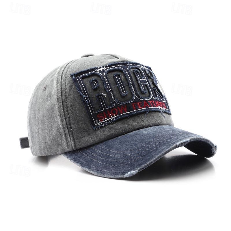 Herren Cap Basecap Sonnenhut Kappe Schwarz Kaki Baumwolle Bestickt Modisch Brautkleider schlicht Strasse Täglich Buchstabe Einstellbar Sonnenschutz Atmungsaktiv 2025 - $8.49 –P7