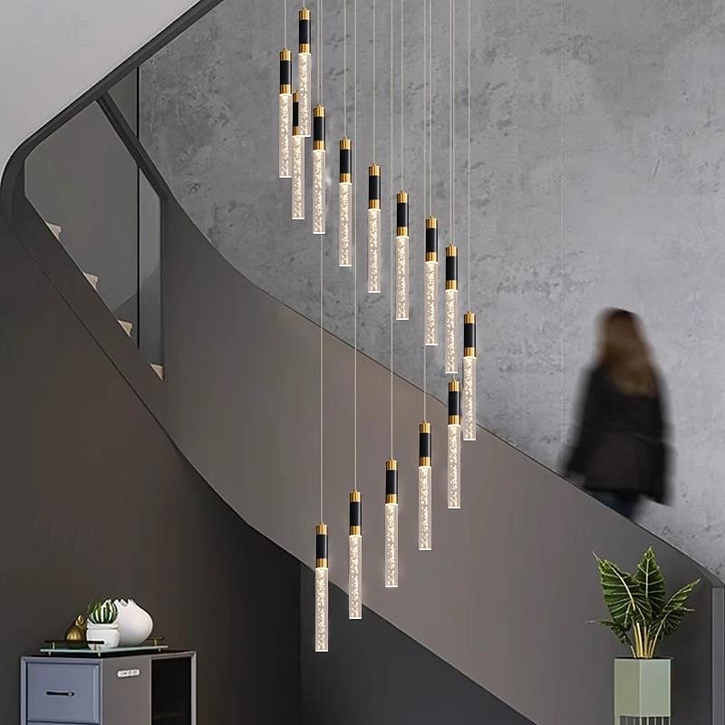 lampada a sospensione a led dimmerabile 35/84/50cm 3//5/8/10/12/15/18-luce lampadari di cristallo ingresso incasso plafoniera design cluster soggiorno bancone bar 85-265v dimmerabile solo con del 2025 a $168.99 –P9
