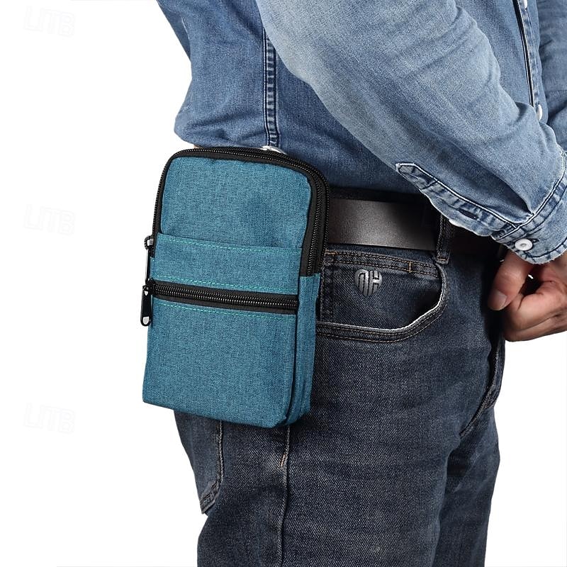 Capa de telefone jeans universal de 7,2 polegadas bolsa de cintura com zíper bolsa de cintura pendurada diagonal bolsa cruzada de 2026 por $18.99 –P3