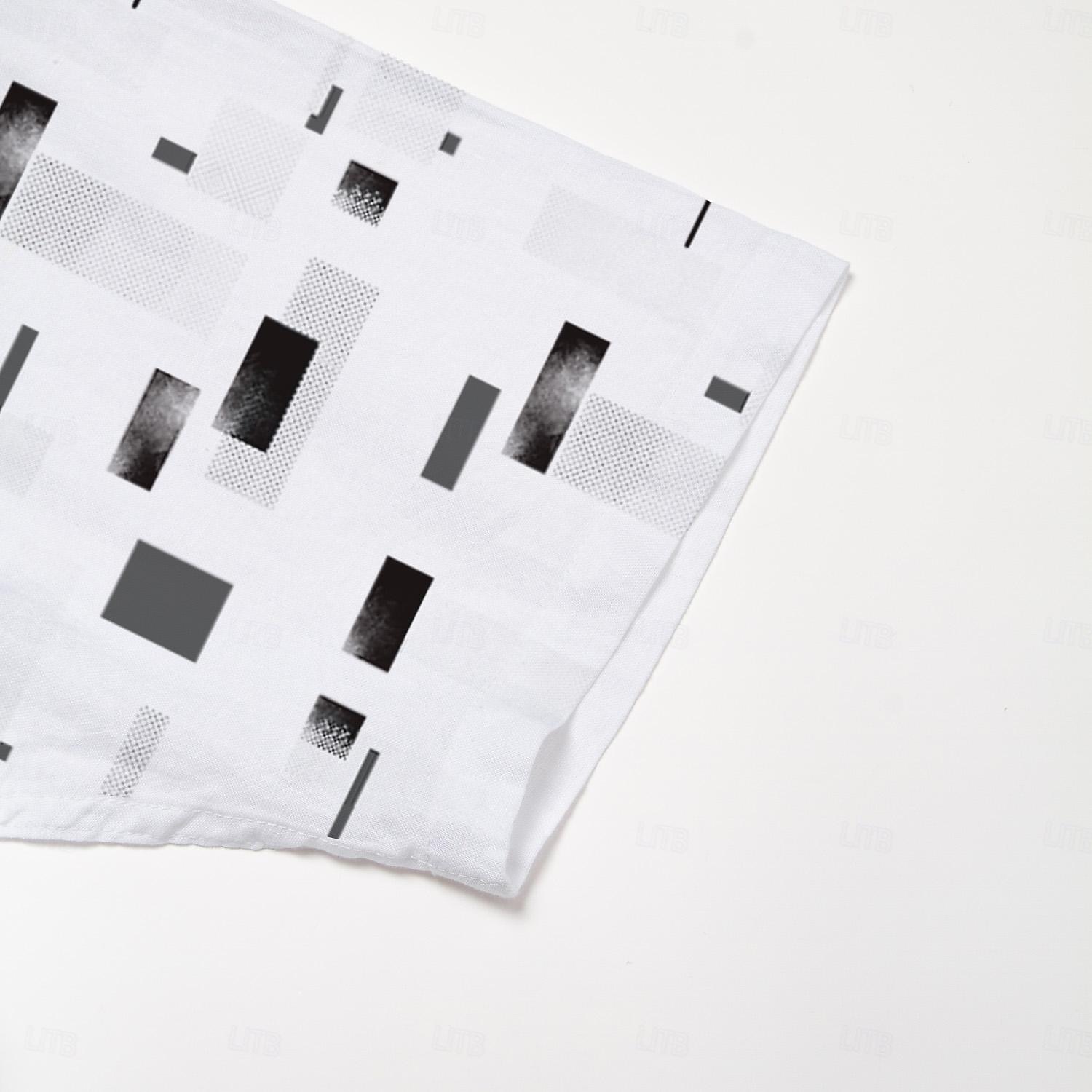 Bărbați Geometric Cămașă de in Cămașă casual Camașă cu nasturi Manșon scurt Zilnic Sport & Outdoor În aer liber Sporturi & Exterior Birou / Carieră Răsfrânt Nasturi Buzunar Alb 2025 - $11.49 –P6