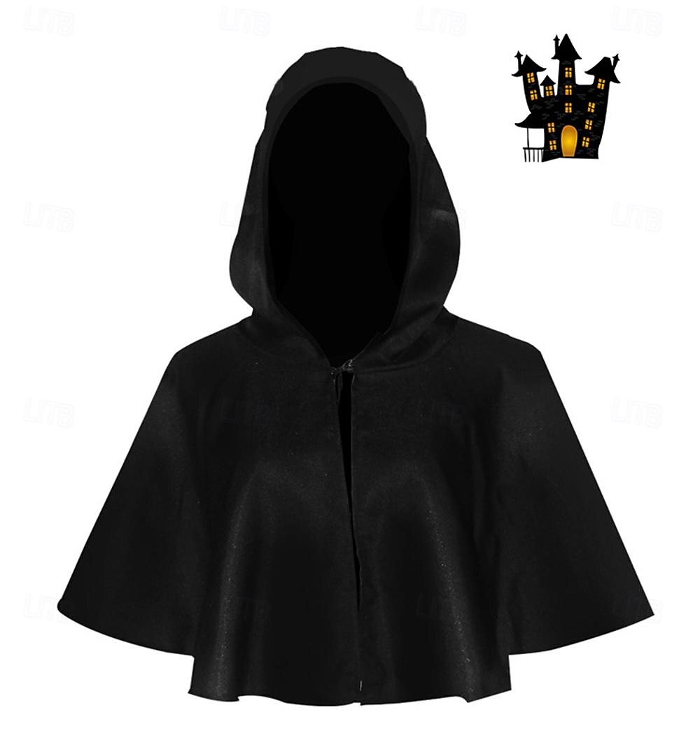 Punk e gótico Medieval Renascentista Capa Baile de Máscara manto com capuz Feira Ren Ranger Elfo Côr Sólida Homens Mulheres Unisexo Viking Fantasia Dia Das Bruxas Carnaval Baile de Máscaras Festa de 2025 por $15.49 –P8