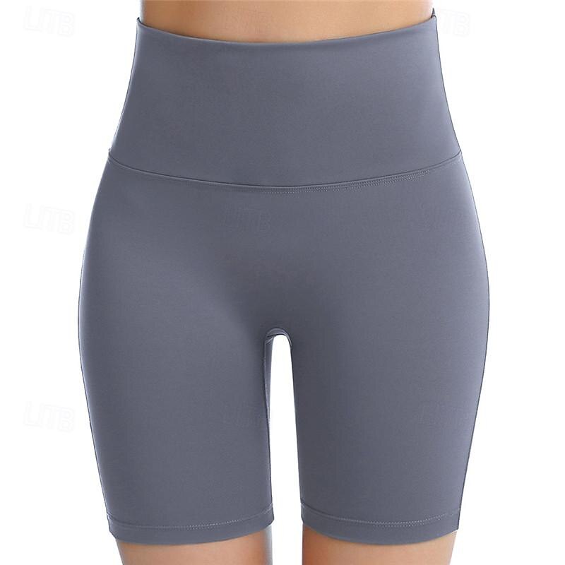 Women's Gym Shorts Yoga Shorts Workout Shorts Multiple Pockets High Waist Yoga Gym Workout Pilates Shorts Black Pink Army Green Sports Activewear Stretchy Slim 2025 - $16.49 –P18