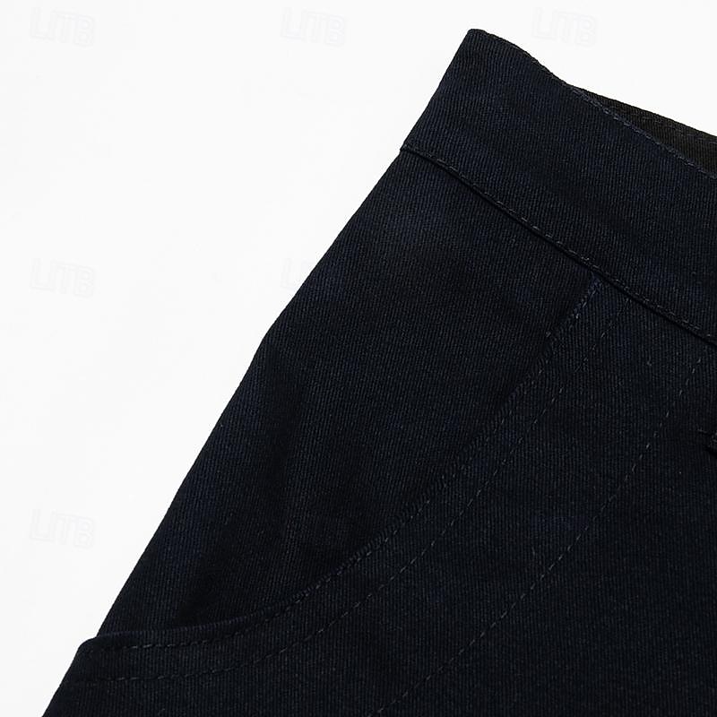 Homens Bermuda Cargo Calção Shorts casuais Bolso multi Perna reta Tecido Conforto Macio Comprimento do joelho Ao ar livre Casual Diário Moda Roupa de rua Preto Azul Marinha Micro-Elástica de 2025 por $28.99 –P7