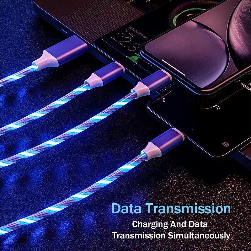 USB 3.0 Cable USB A to Type C / Micro / IP 2.1 A Charging Cable 3 in 1 For Xiaomi Huawei Nokia Phone Accessory 2025 - $13.99 –P3