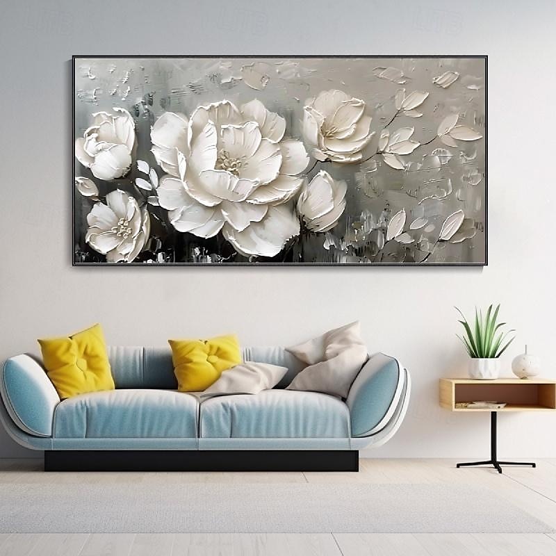 pictură în ulei forală pictură manuală abstractă artă cu flori 3d pictură în ulei pe pânză pictură în ulei peisaj natural realizat manual decorarea casei pictură în ulei cu flori de trandafir artă 2026 - $69.99 –P2