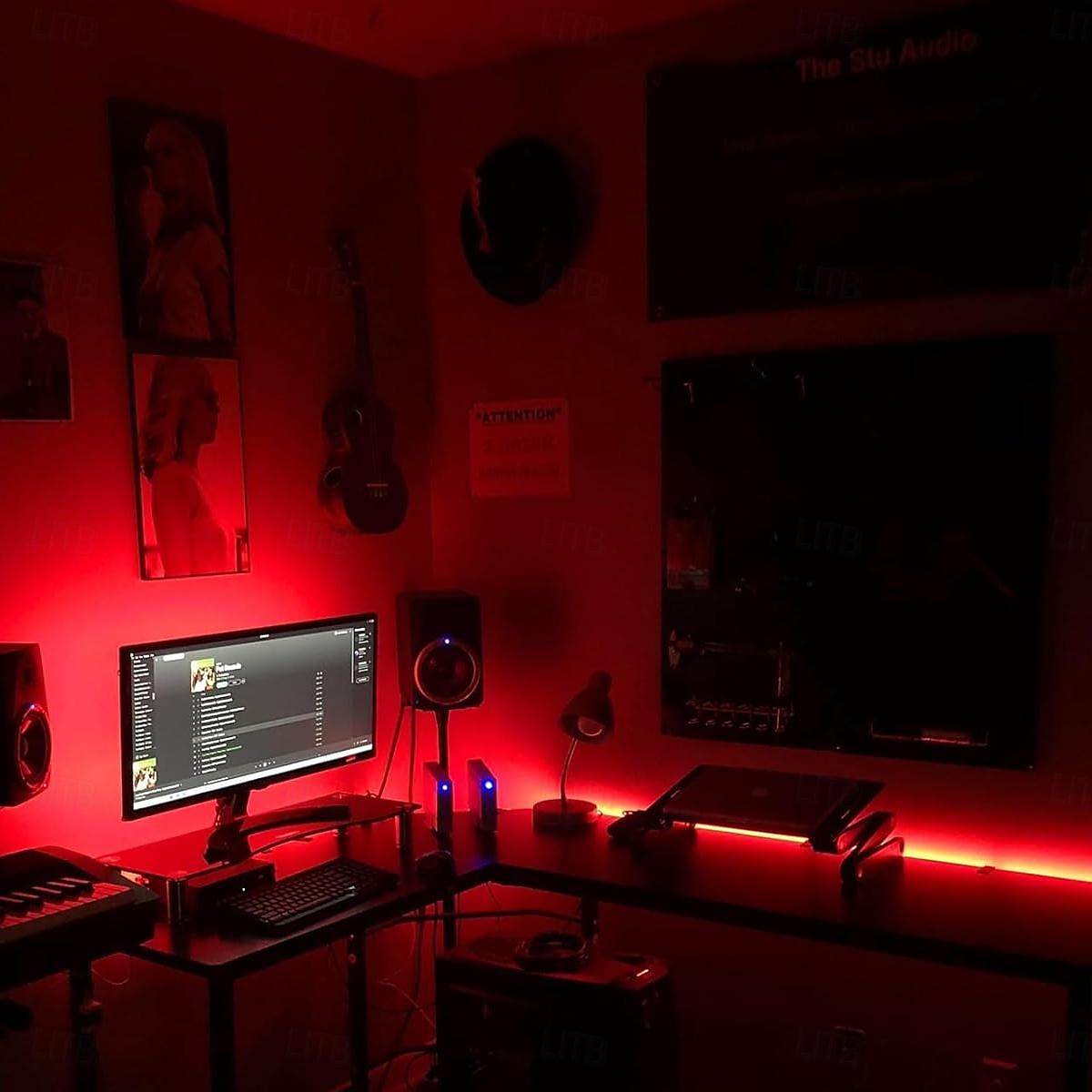 3M 5m 10m Bandes Lumineuses LED Flexibles 1200 LED 2835 SMD 8 mm 1Set Support de montage 1 jeu Blanc Froid Rouge Bleu Bandes lumineuses LED Intérieur Soirée Extérieur 220-240 V de 2025 ? $16.99 –P4