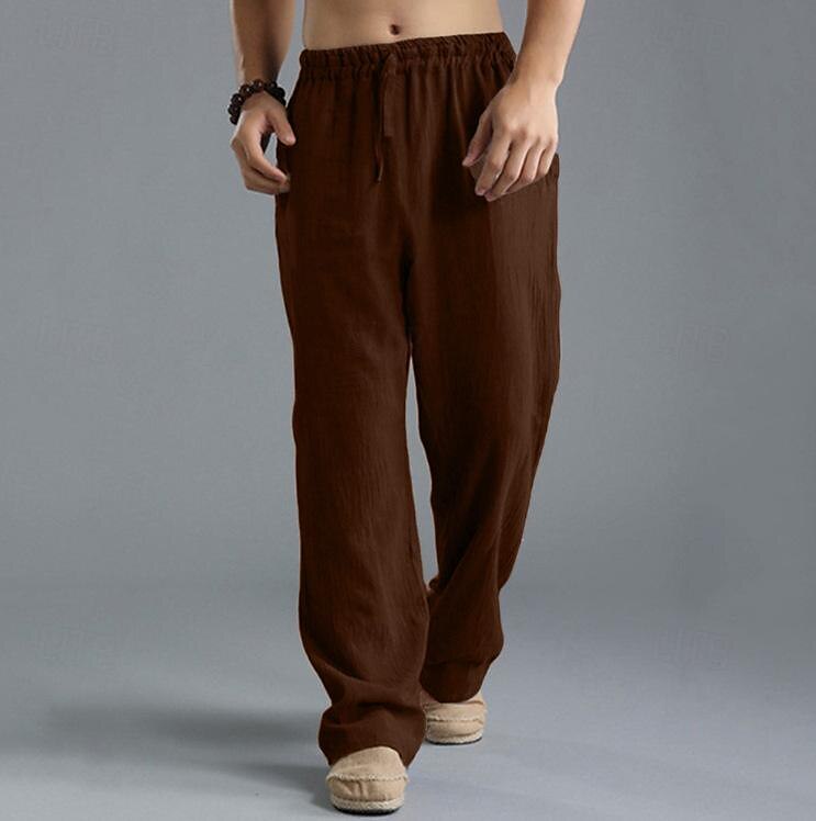 Medieval Renacimiento pantalones piratas Pirata Vikingo Color sólido Hombre Vikingo Pirata Víspera de Todos los Santos Carnaval Vacaciones Fiesta / Noche LARP Adulto Pantalones Primavera verano 2025 - $24.99 –P7