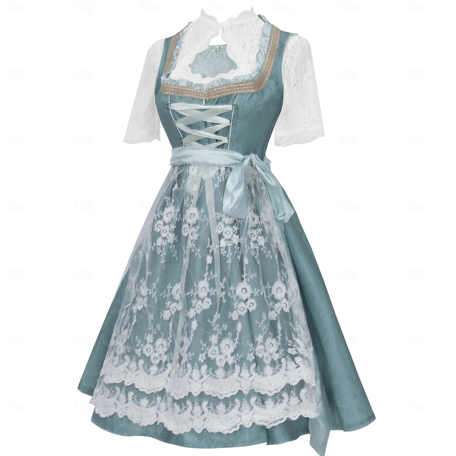Oktoberfest Vestidos Accesorios Falda acampanada bávaro Mucama Alemán Munich prados Mujer Paño de estilo tradicional Camisas Vestido Delantal 2026 - $72.99 –P11