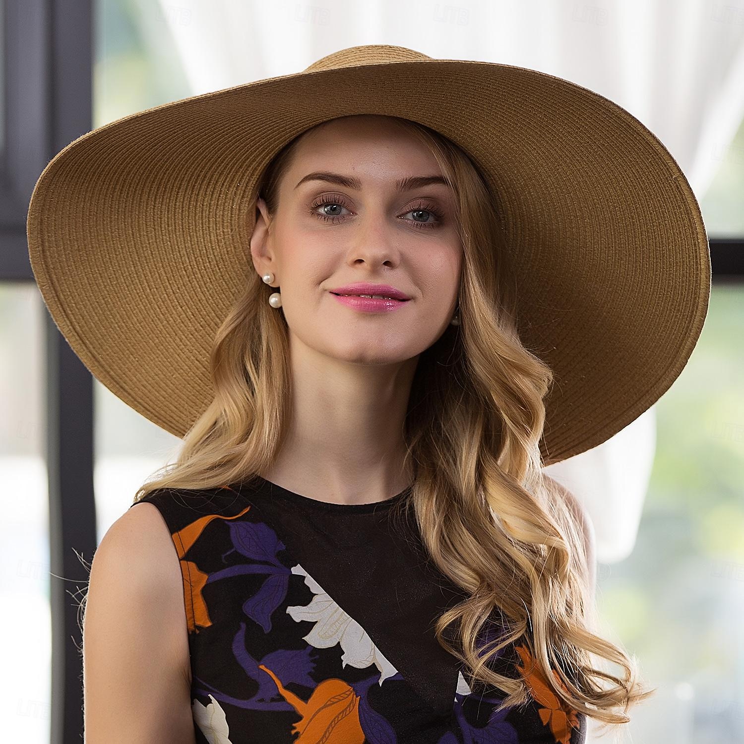 cappelli in fibra cappello a bombetta / cloche cappello a secchiello cappello di paglia da sposa tea party matrimonio elegante con nastri copricapo copricapo del 2025 a $28.99 –P4