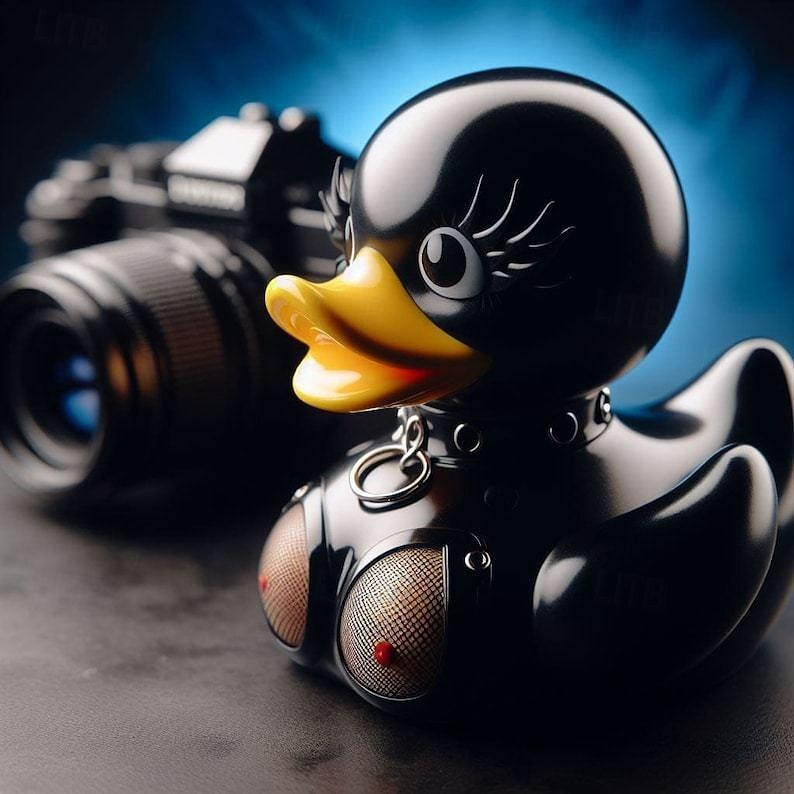 decor statuie de rață colecție rășină satanic, punk, gotic și rock'n'roll ducks - completări perfecte pentru dna. display-ul excentric și cu tematică întunecată a Valentinei 2026 - $16.99 –P6