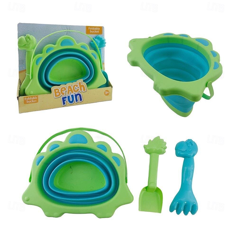 Secchi pieghevoli da 3 pacchi con pale, secchi pieghevoli multiuso per attrezzatura da campeggio in spiaggia, pesca per feste in spiaggia e divertenti attività estive del 2025 a $19.99 –P3