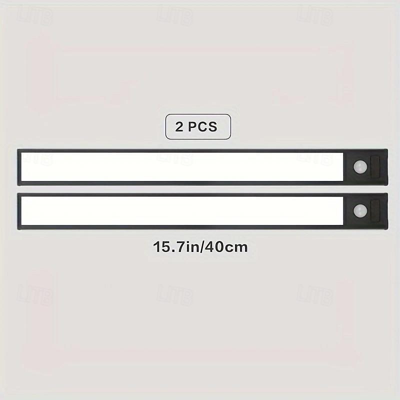 2 stuks led bewegingssensorlicht, usb oplaadbaar onder kastverlichting draadloos, magnetisch voor keuken, kast en trap - instelbare kleurtemperatuur en helderheid 2025 - $21.99 –P19