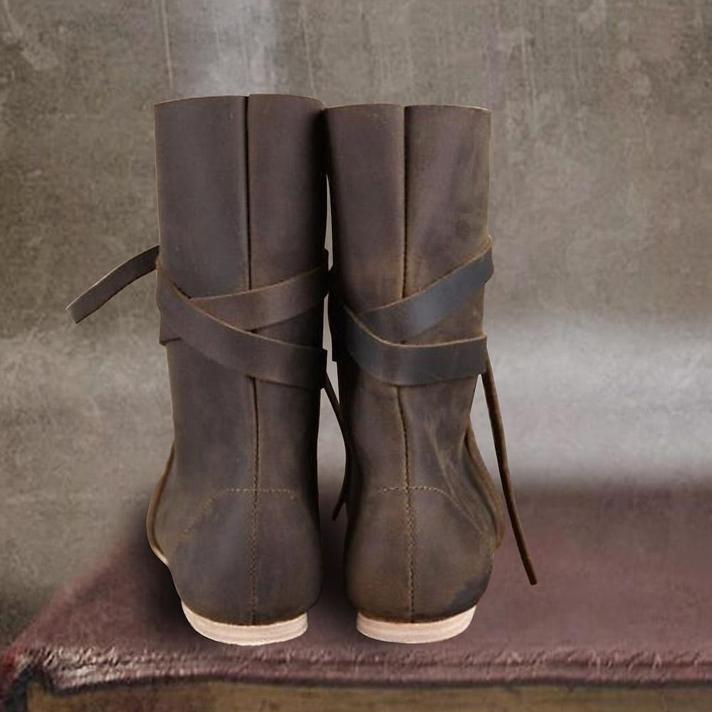 Retro Středověké Renesanční Boty Ploché jazzové boty Turn Shoes Pirát Viking Ranger Maškarní kostým Pánské Dámské Unisex Keltské Pirát předvečer Všech svatých Plesová maškaráda Večírek LARP Ren Faire 2025 - $50.99 –P5