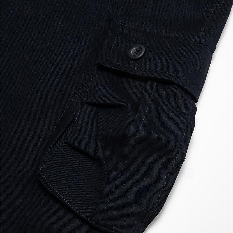 Homens Bermuda Cargo Calção Shorts casuais Bolso multi Perna reta Tecido Conforto Macio Comprimento do joelho Ao ar livre Casual Diário Moda Roupa de rua Preto Azul Marinha Micro-Elástica de 2025 por $28.99 –P8