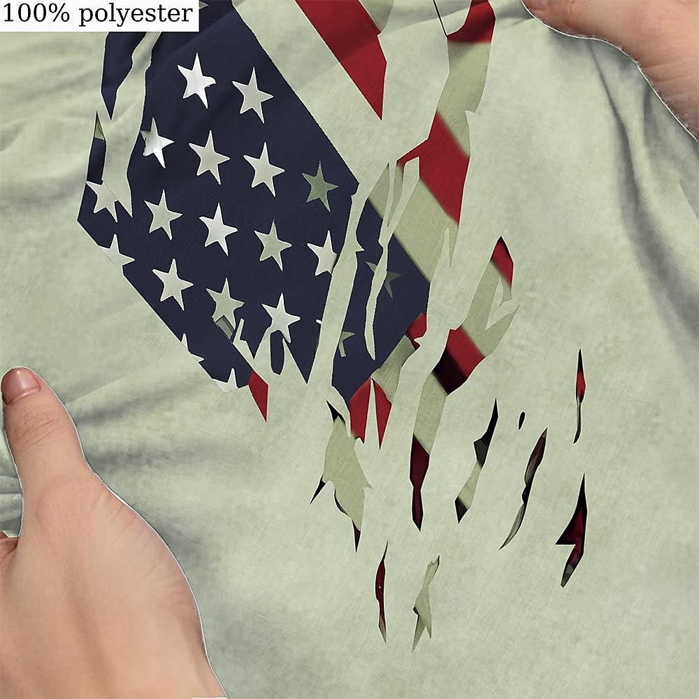 Herren Amerikanische US-Flagge Grafik-Drucke Sweatshorts Kurze Hose Strandshorts Kurze Hosen Frottee-Shorts Mittlere Taillenlinie Vintage Brautkleider schlicht Täglich Festtage Strassenmode Kordelzug 2025 - $19.99 –P3