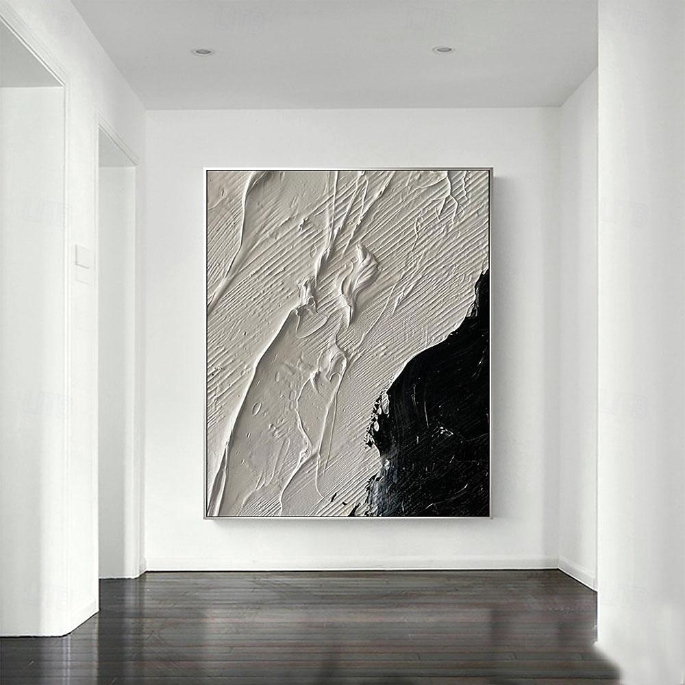 Large handmade Abstract texture oil painting hand painted Wall Art  Texture oil painting Wall Art Black and White Abstract Lady Painting Modern  Wall Art black white painting  Wall Art 2026 - $101.99 –P14