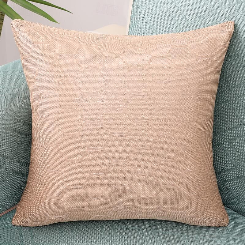 The New Double-Sided Ice Silk Pillow Geometric Hexagonal Summer Ice Back Pillow Sofa Living Room 2025 - $18.99 –P7