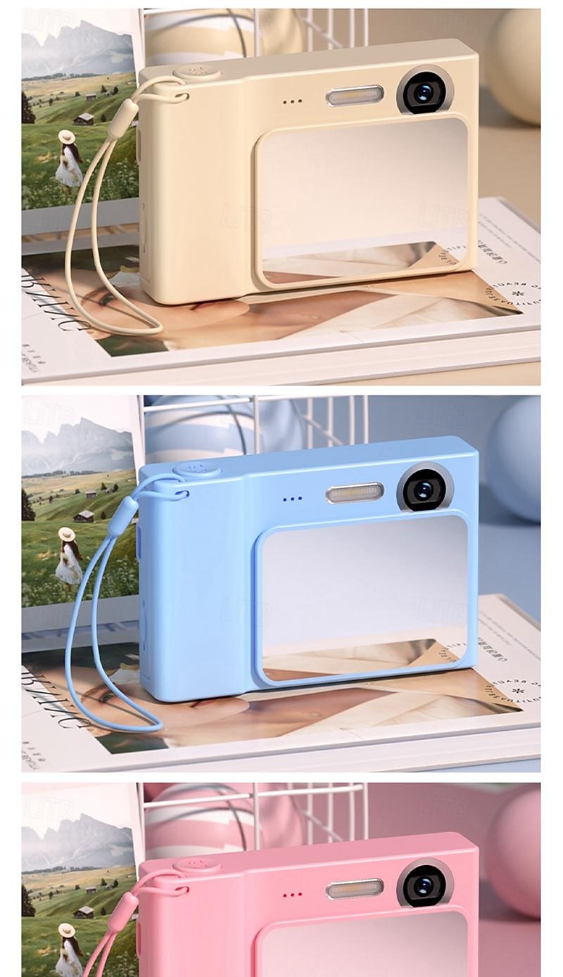 2025年 新しい学生用カメラ レトロ CCD カード マシン エントリーレベルの SLR カメラ 4K 高ピクセル デュアル カメラ フィルライト  コレクション – $39.99 –P18