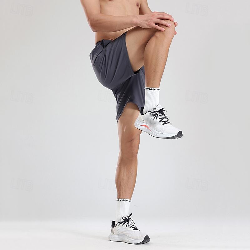 Hombre Pantalones cortos de sudor Pantalón corto Pantalones cortos de verano Bolsillo Cintura elástica Plano Comodidad Corto Deporte Diario Noche Moda Casual Negro Azul Real Microelástico 2025 - $10.99 –P4