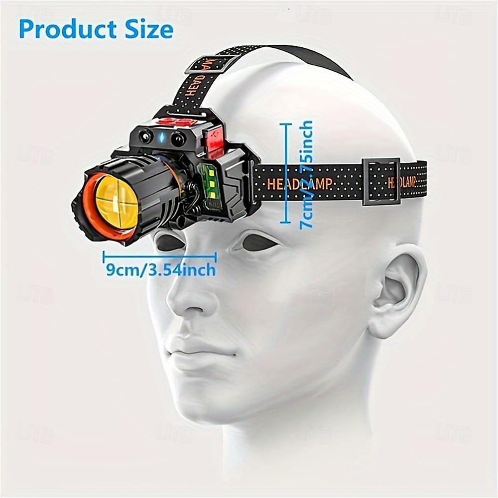 Portable USB Rechargeable Sensor Headlamp - Super Bright Waterproof Zoom Fishing Torch Head Light for Outdoor Camping Light 2025 - $24.99 –P1