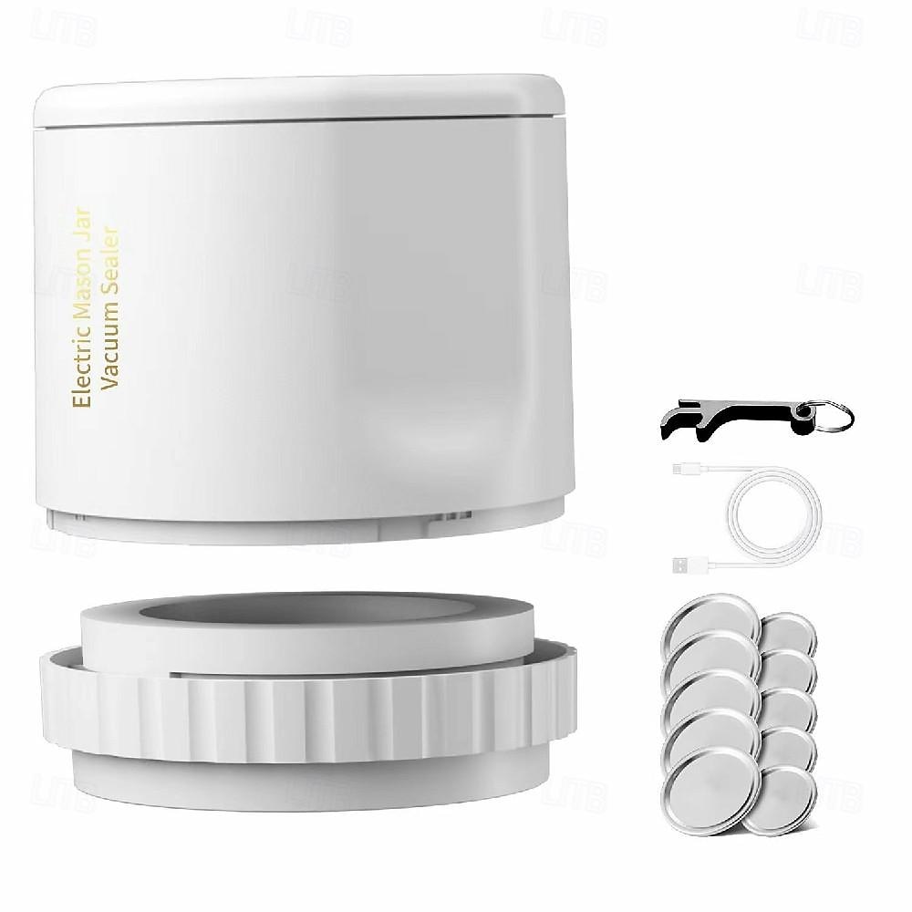 Jar Vaccumed Sealer Electric Jar Vacuum Sealing Machine Strong Suction Power Packing Machine Effective Food Vacuum Sealer 2025 - $27.99 –P7