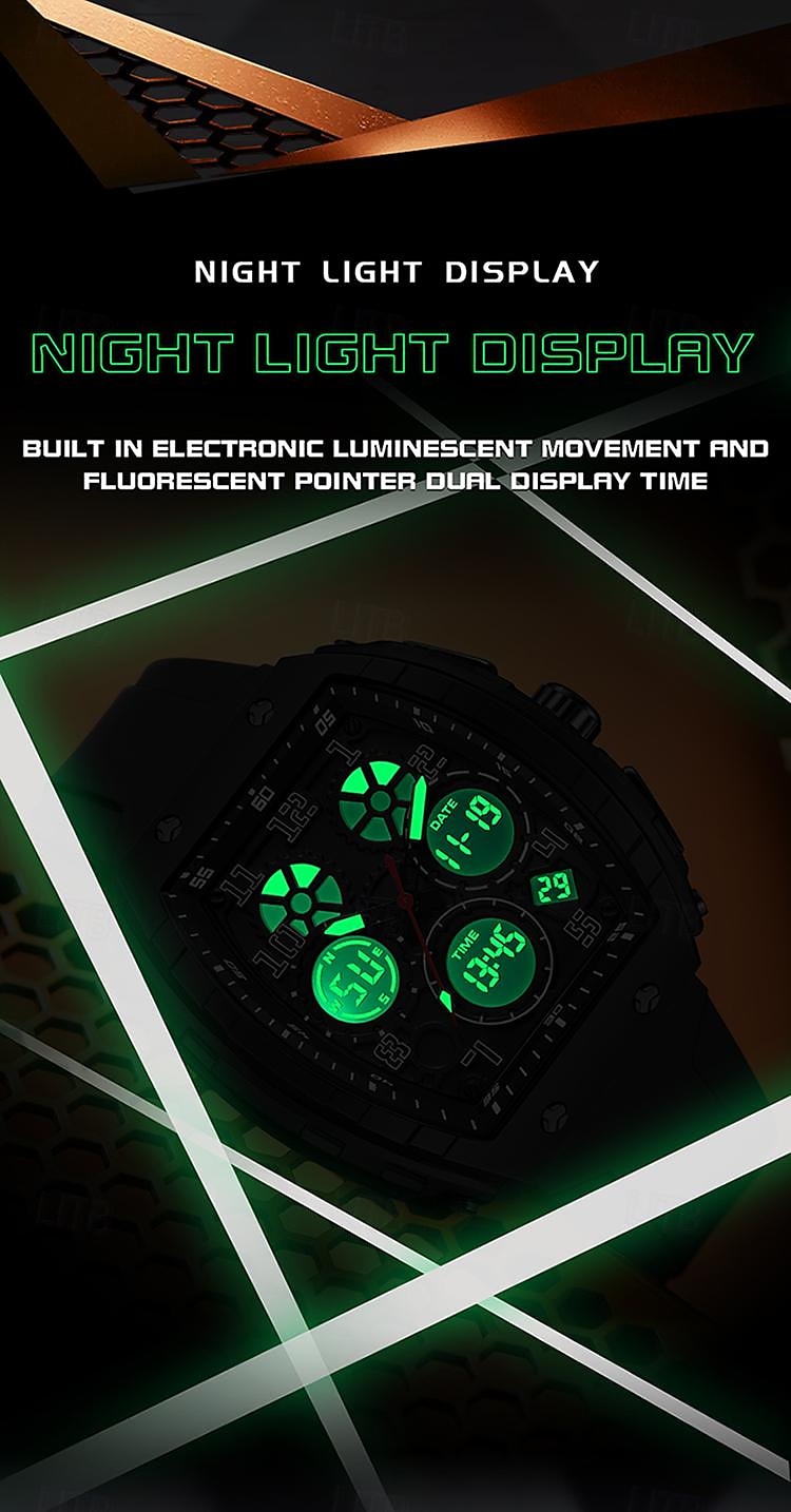 SANDA Men Digital Watch Outdoor Sports Fashion Wristwatch Luminous Stopwatch Alarm Clock Countdown Silicone Gel Watch 2025 - $29.99 –P11