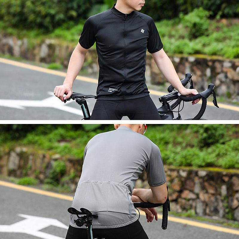 Men's Cycling Jersey Letter & Number Short Sleeve Bike Tee Tshirt Jersey Top with 3 Rear Pockets Mountain Bike MTB Road Bike Cycling Quick Dry Breathable Sports Black White Blue Clothing Apparel 2026 - $26.99 –P12