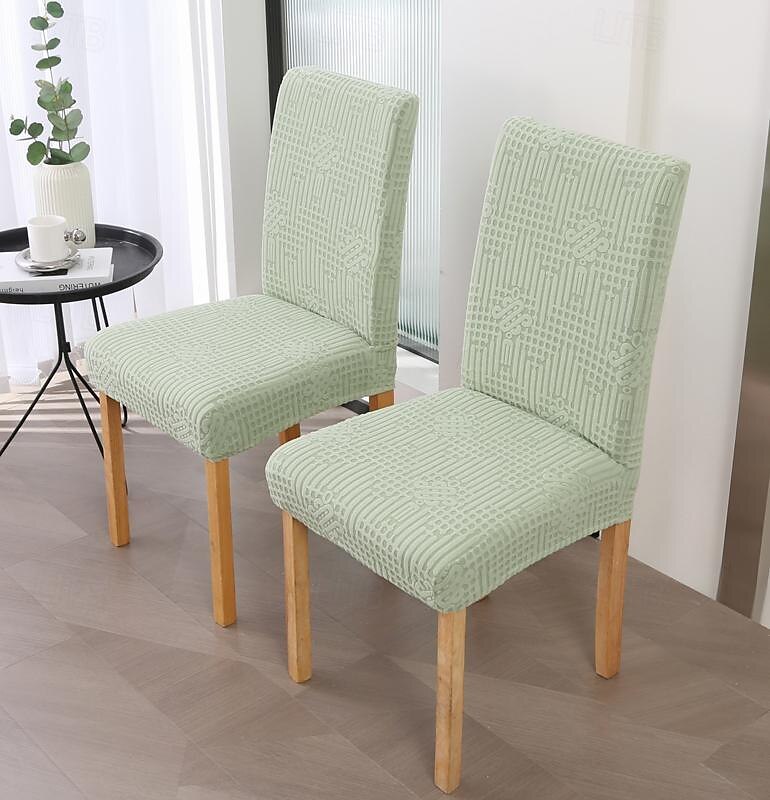 Funda para silla de comedor para cocina, funda para silla de tela polar, fundas elásticas para asiento 2025 - $21.99 –P2