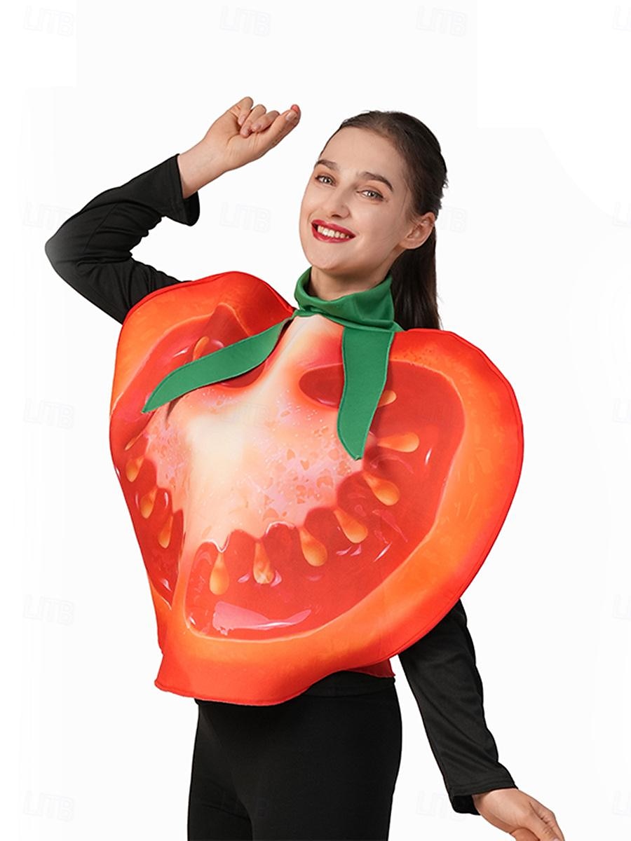 Vegetable Tomato Potato Carnival Costume Cosplay Costume Funny Costumes Adults' Men's Women's Cosplay Performance Party Halloween Carnival Masquerade Mardi Gras Easy Carnival Costume 2025 - $38.99 –P4