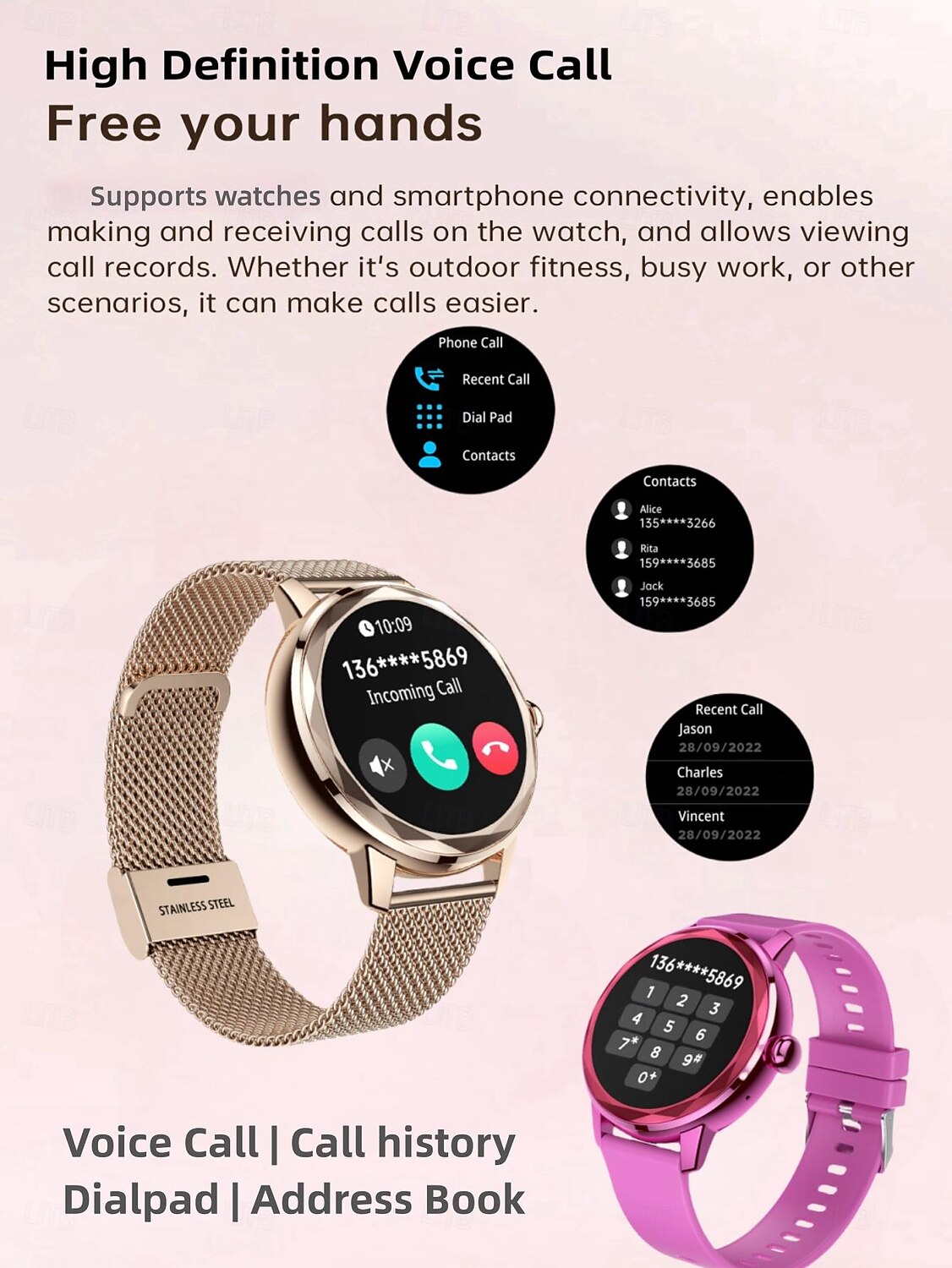 G208 Smart Watch 1.19 inch Smartwatch Fitness Running Watch Wireless Pedometer Call Reminder Activity Tracker Compatible with Android iOS Women Men Long Standby Hands-Free Calls Waterproof 2025 - $49.99 –P14