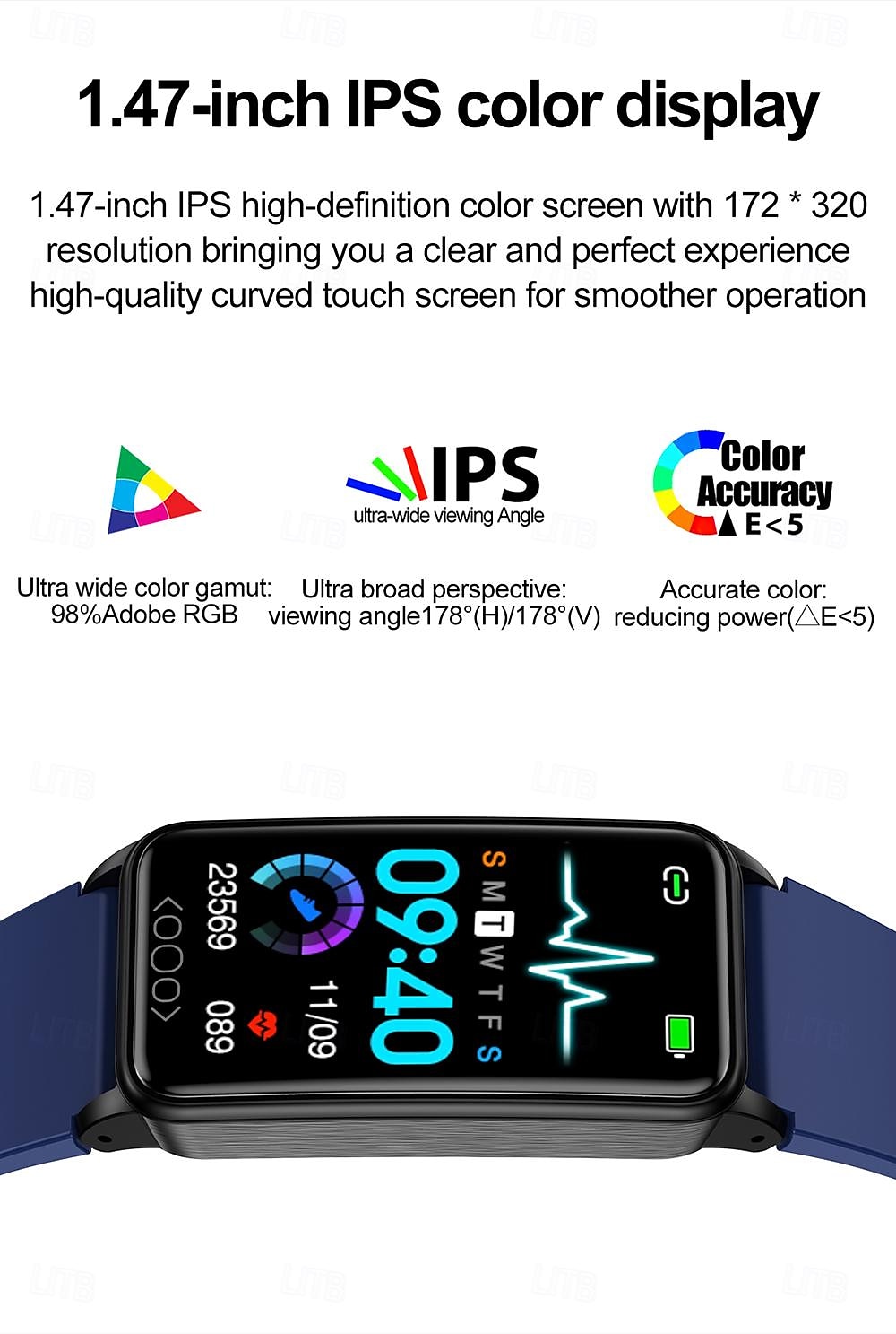 NEW Smart Watch 1.47 inch Smartwatch Fitness Running Watch Bluetooth Temperature Monitoring Pedometer Call Reminder Compatible with Smartphone Women Men Waterproof Media Control Message 2025 - $35.99 –P4