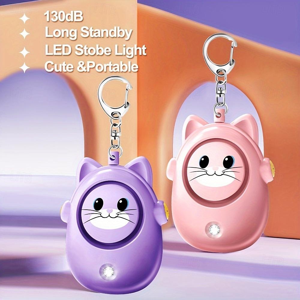 Alarm bezpieczeństwa osobistego 130db głośny brelok do kluczy do samoobrony syrena z światłem stroboskopowym led osobiste bezpieczeństwo w sytuacjach awaryjnych bezpieczne urządzenia breloczek do 2025 - $17.99 –P5