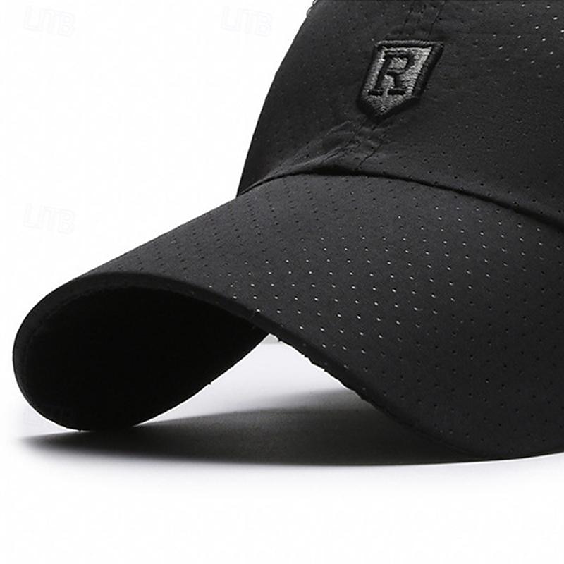 Herren Cap Basecap Sonnenhut Kappe Schwarz Weiß Polyester Modisch Brautkleider schlicht Strasse Täglich Glatt Einstellbar Sonnenschutz Atmungsaktiv 2025 - $8.99 –P16