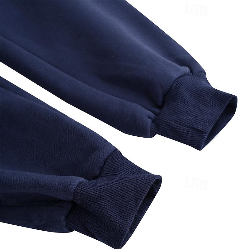 Per uomo Pantaloni in pile Pantaloni della tuta Jogging Pareggiatore Pantaloni invernali Tasche A cordoncino Vita elastica Tinta unica Caldo Lunghezza intera Giornaliero Informale Più velluto Morbido del 2025 a AU $27.39 –P7
