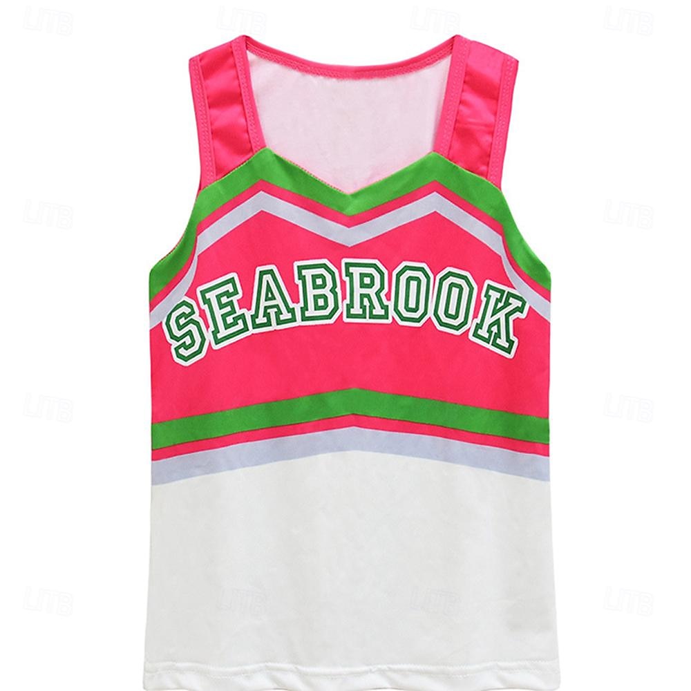 Zombie School Cheerleader Skirt Outfits Cosplay Movie Cosplay for Girls' Kids Masquerade Performance Party 2025 - $21.99 –P2