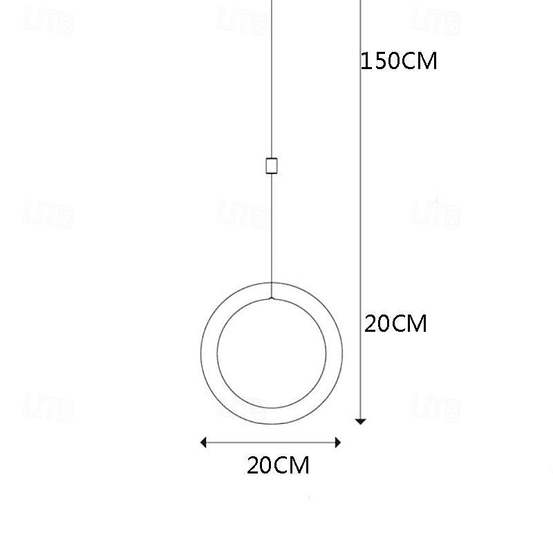 Lampe suspendue en métal à 1 lumière, luminaire décoratif d'intérieur, idéal pour un balcon, un salon, une chambre à coucher ou une salle à manger, pendentif LED de 2025 ? $109.99 –P5