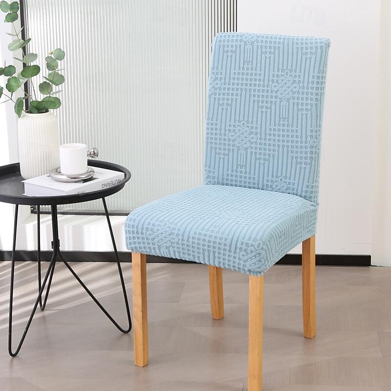 Funda para silla de comedor para cocina, funda para silla de tela polar, fundas elásticas para asiento 2025 - $21.99 –P9