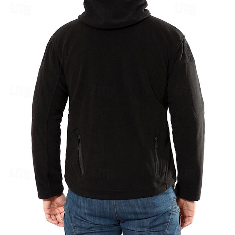 Per uomo Giacca in pile da escursione Inverno All'aperto Caldo Morbido Comodo Giacche in pile Giacca leggera Cerniera intera Scalate Campeggio / Escursionismo / Speleologia Viaggi Nero Marrone Verde del 2025 a $42.99 –P9
