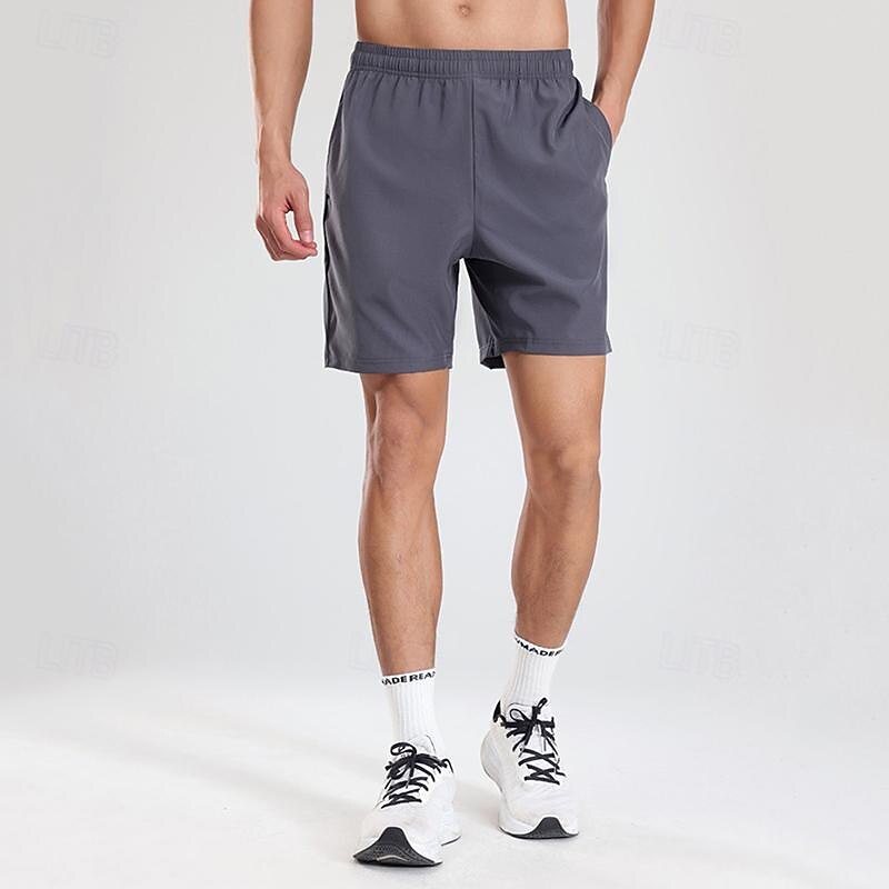 Hombre Pantalones cortos de sudor Pantalón corto Pantalones cortos de verano Bolsillo Cintura elástica Plano Comodidad Corto Deporte Diario Noche Moda Casual Negro Azul Real Microelástico 2025 - $10.99 –P1