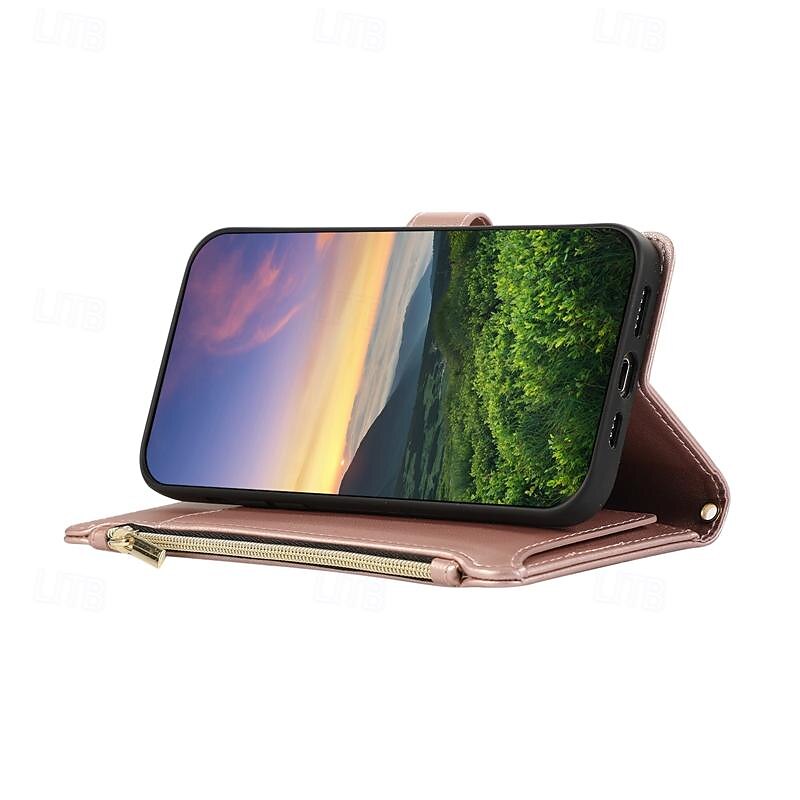 telefoon hoesje Voor Samsung Galaxy S24 Ultra Plus S23 S22 S21 S20 Ultra Plus FE A55 A35 A25 A15 5G A54 A34 A14 A73 A53 A33 A23 A13 A72 A52 A32 A22 A12 S25 Ultra Wallet Card Case met standaard 2025 - $21.99 –P12