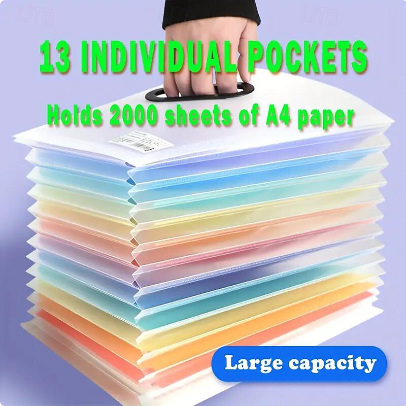 A4 Multi-layer Vertical Organ Package Large Capacity Bll folder File Box Office Storage Papers Folder 2025 - $22.99 –P4