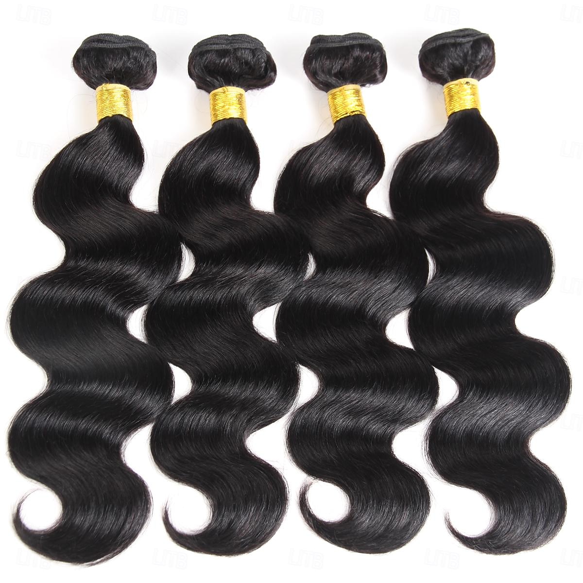 fasci di tessuto brasiliano dei capelli onda del corpo 3 pacchi fasci di capelli umani vergini remy estensioni dei capelli grezzi tissage del 2025 a $86.99 –P2