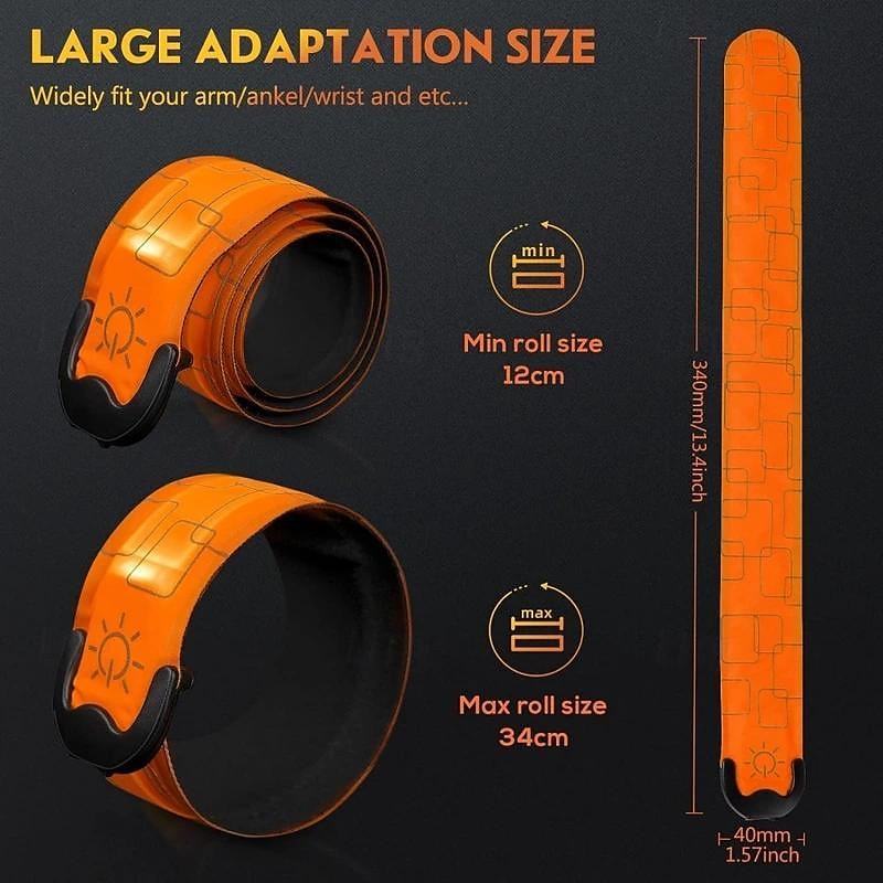 2pcs LED Armband Rechargeable - High Visibility Reflective Running Lights for Night Walking & Jogging, Adjustable Light Up Bands for Men & Women 2025 - €21.99 –P5