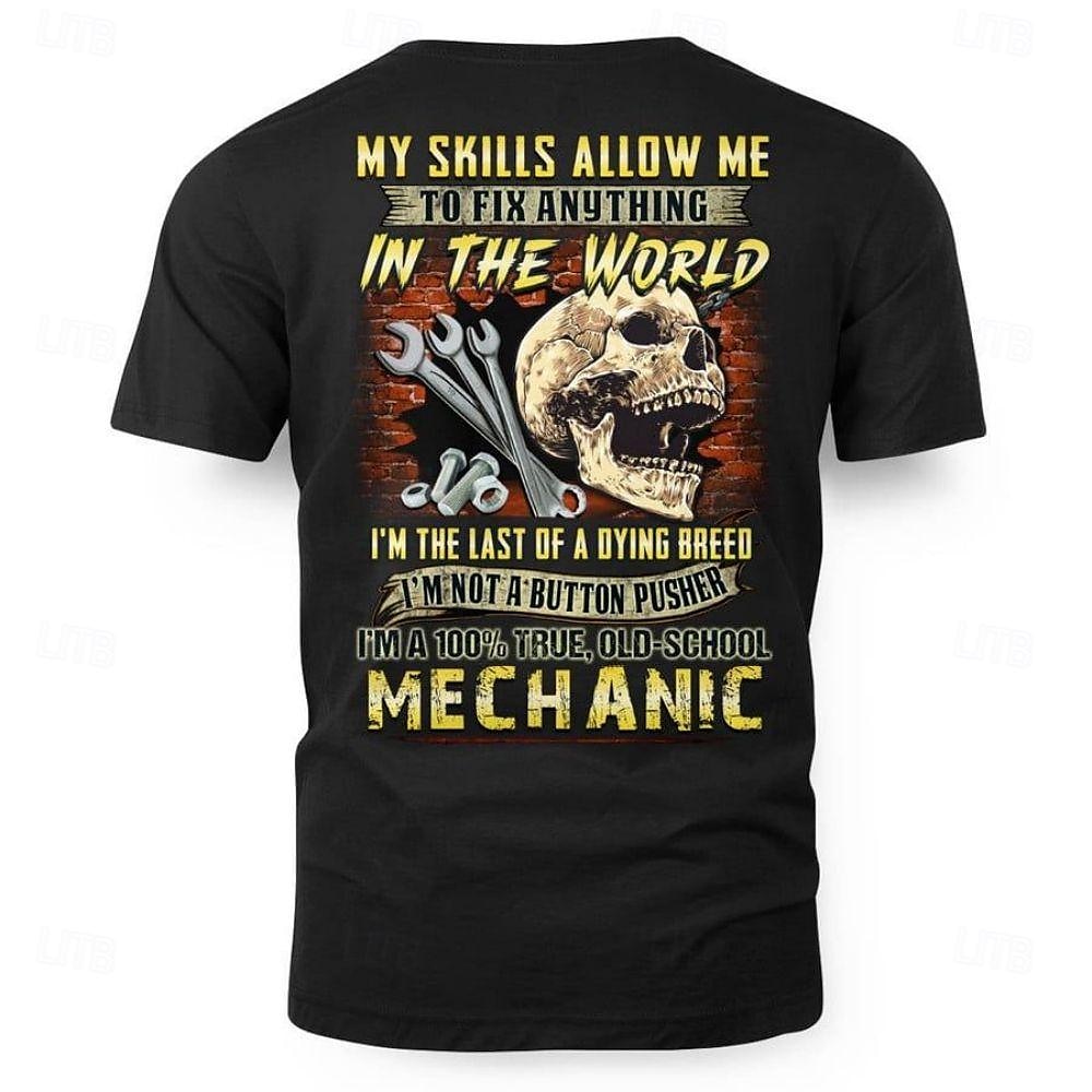 Herren Mechanische Teile Buchstabendruck T Shirt T-Shirt 100% Baumwolle Kurzarm Grafik Hemd Schwarz Dunkelblau Leicht Blau Bequemes T-Shirt Straße Sport im Freien Modedesigner-Kleidung 2025 - $15.99 –P4
