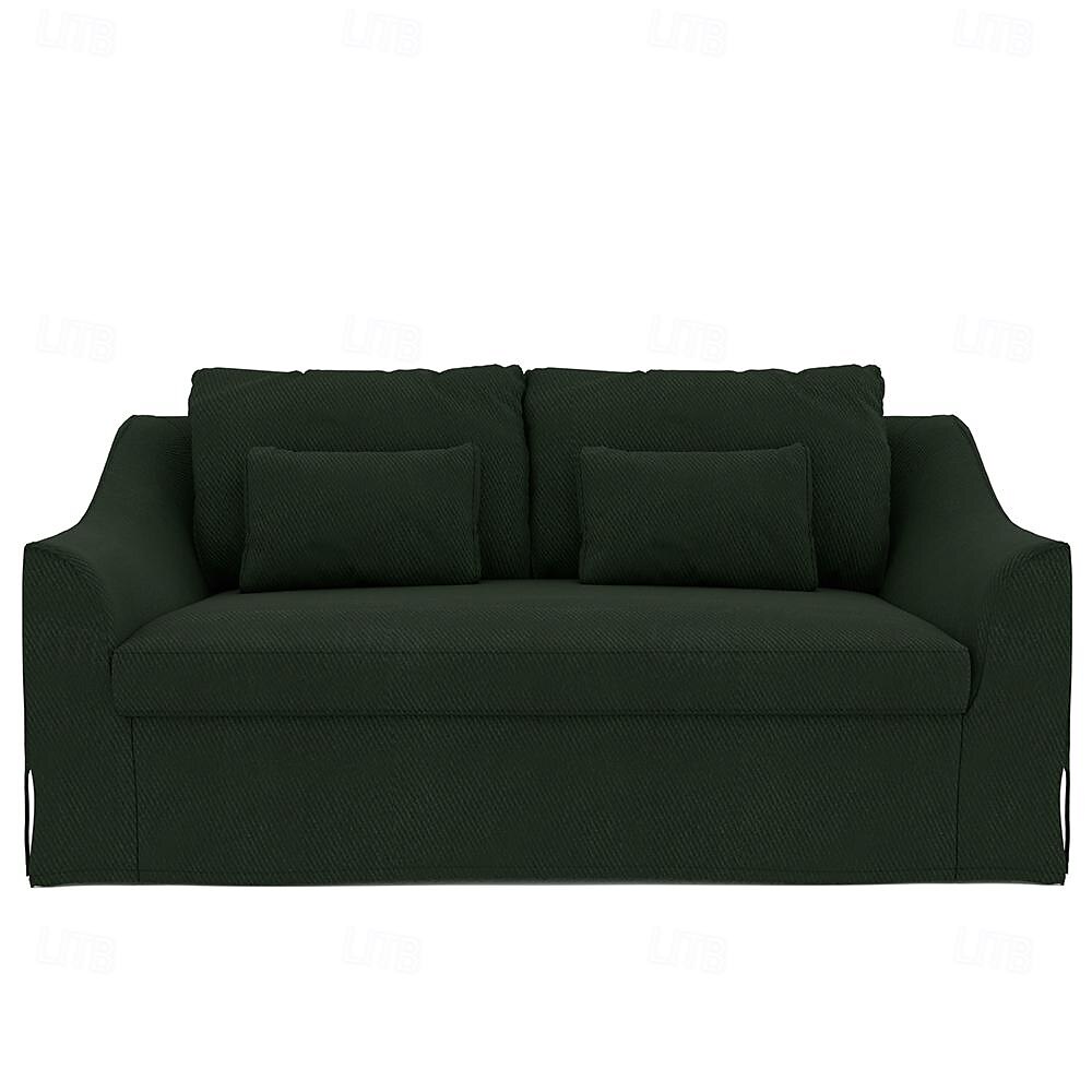2-Sitzer Sofaüberwurf 100% Baumwolle Einfarbig Gesteppt 2025 - $305.59 –P13